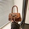 Niche premium textured women's bags spring new bow small square bag single shoulder crossbody handbag women