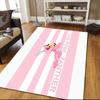 Rosa Panther Flanellmuster Quadratischer Teppich, Läufer, Teppich für Wohnzimmer Schlafzimmer Sofa Spielzimmer Dekor, Rutschfeste Fußmatte