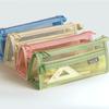 Double Layer Transparent Pencil Case Large Capacity Stationery Storage Bag  Office School Supplies