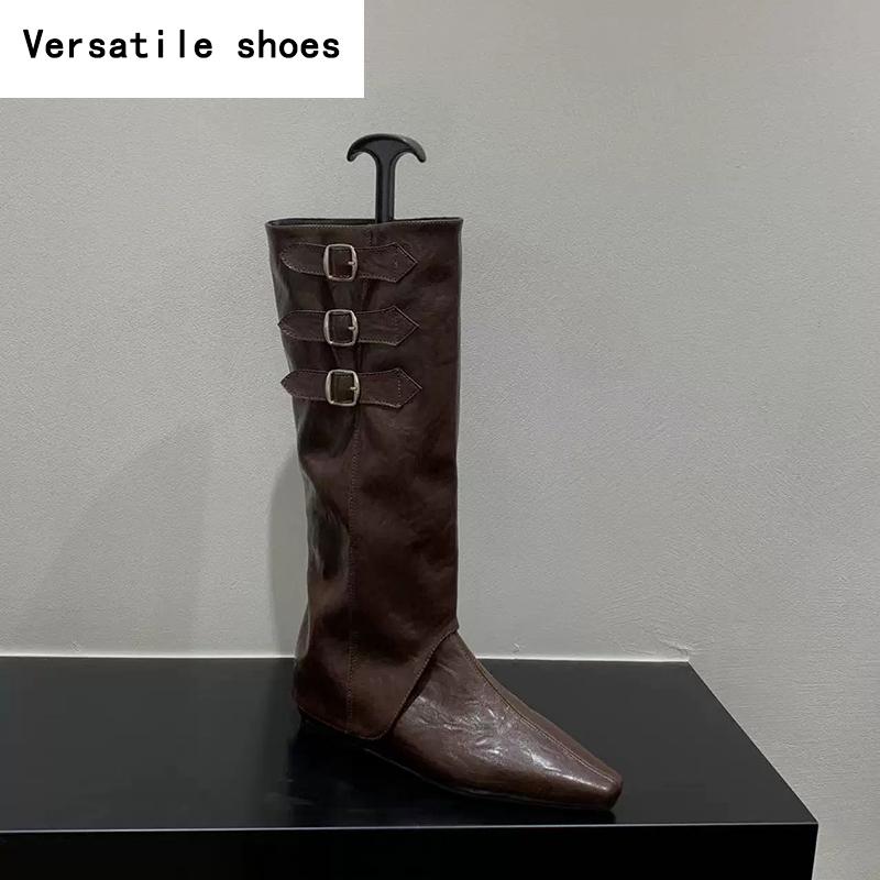 Внутренние женские сапоги до колена — фото 5