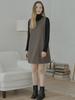 Avang Swallow Pattern Sleeveless Dress - Brown