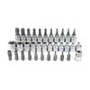 34Pcs/ Set Hexagon E-Torx Star Socket Set Male Female Bits Pressure Batch Sleeve  Automotive Repair