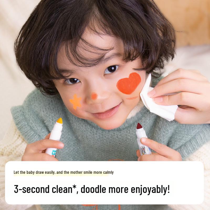 Meile Children's Washable Watercolor Pens & Crayons Set