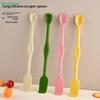 Double-ended Silicone Spoon & Scraper Food Grade Multifunctional Jar Scraper Spatula for Kitchen