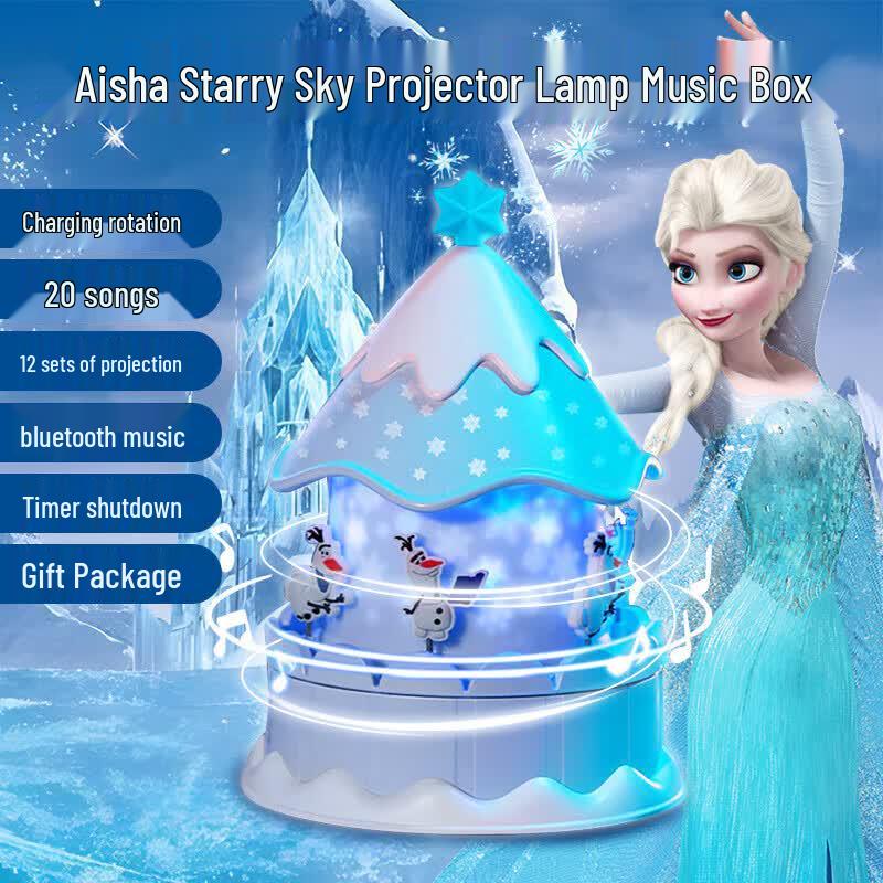 Disney Elsa Princess Star Projector Music Box