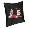 Cute Mafalda Cushion Cover 45X45 Home Decor Print Argentine Cartoon Quino Comic Throw Pillow For Car Double Side