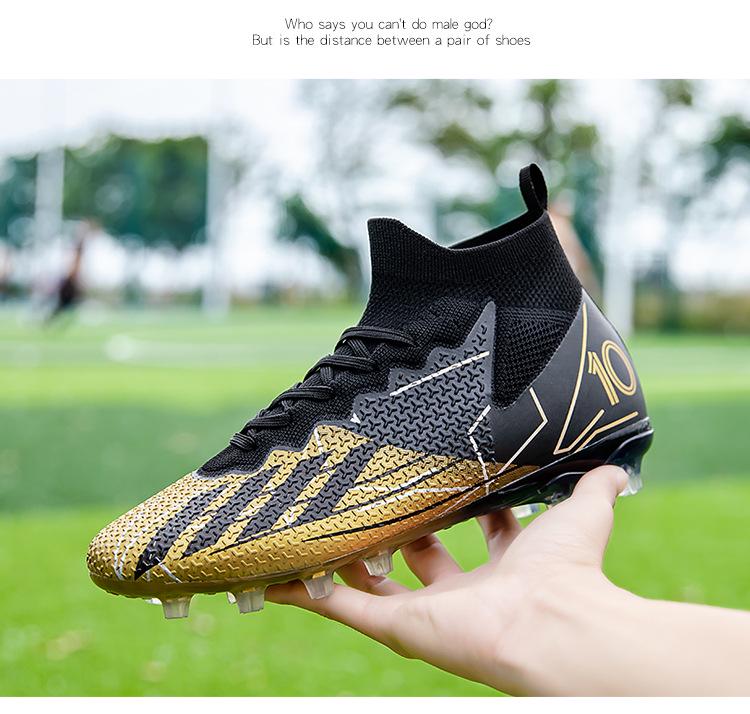 Men's Professional Long Stud Soccer Shoes for Artificial Turf