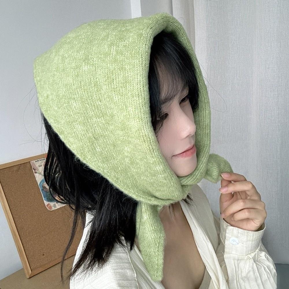 New Windproof Neck Warmer Warm Triangular Knitted Scarf Coldproof Versatile Fake Collar Autumn and Winter