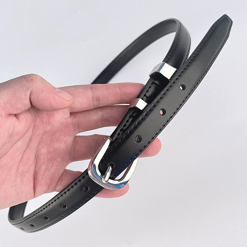 Women'S Leather Belt With Casual Pants Suit Dress Short Skirt Women'S Belt Waist Skinny