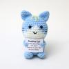 Décoration Tricotée Mini Poupées Crochet Tricot Poupée Crochet Fini Carte Ornement de Bureau Cadeau Chambre Motivationnel Déco Halloween