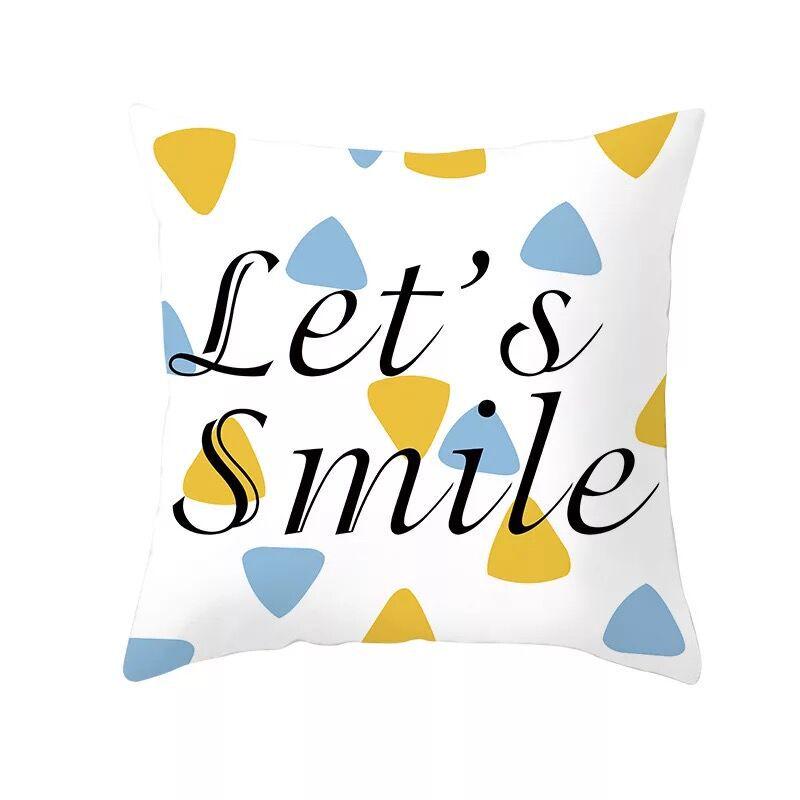 Nordic Blue Geometric Elk Pillow Cover Home Sofa Cushion Cushion Cover