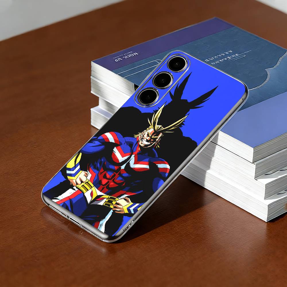 My Hero Academia-a A-All Might Phone Case Transparent Silicone Soft For SamsungA10,12,20,21S,30,31,40,50,51,52,70,71 Samsung a52 a52S