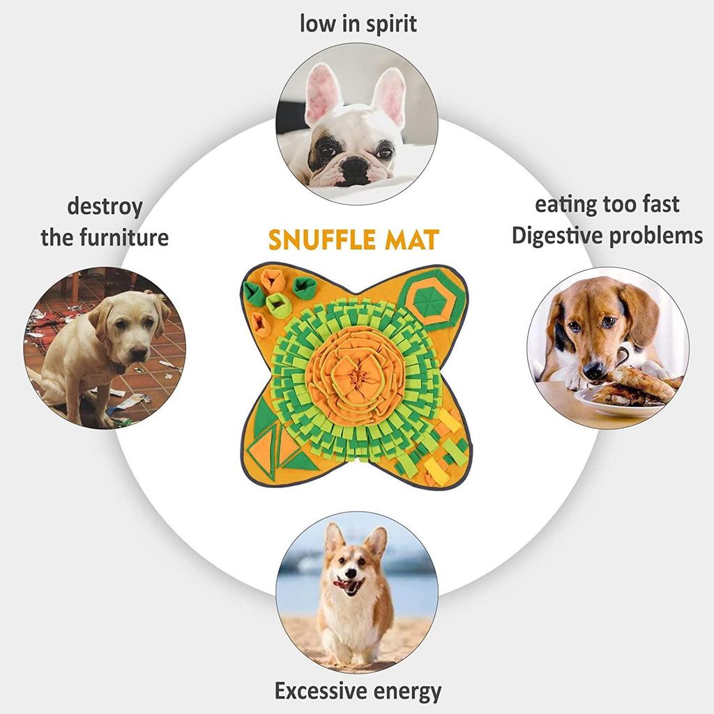 Pet Training Sniffing Mat – Bite-Resistant Puzzle Toy for Cats and Dogs