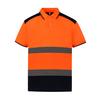 Yoko Adults Unisex Two Tone Short Sleeve Polo Shirt