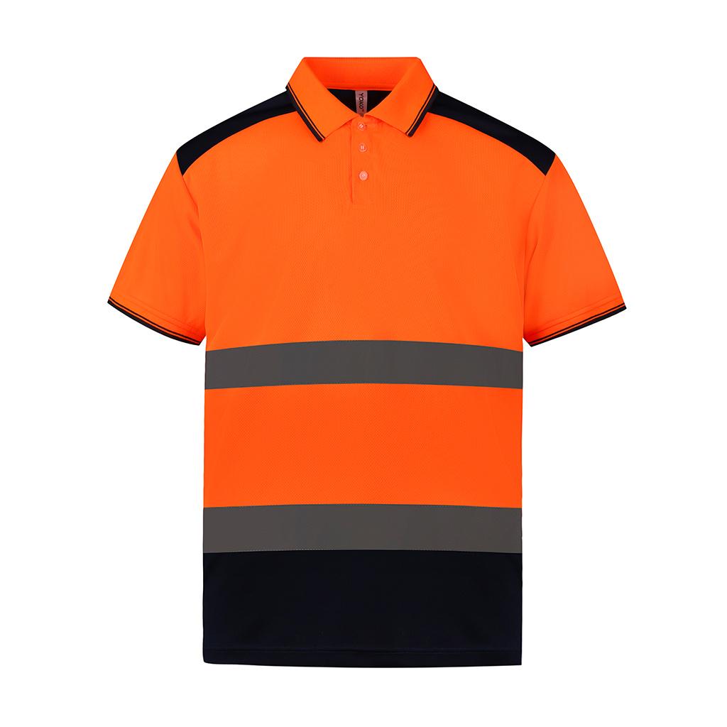 Yoko Adults Unisex Two Tone Short Sleeve Polo Shirt