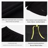 HOKA ONE ONE Solid Color Lace-Up Mid-Waist Three-Quarter Sports Shorts Women shorts Black 1151090