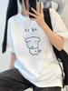 Women's T-Shirt Round Neck Short Sleeve Blouse-Compatible Suitable for Spring/Summer Casual Wear Aesthetic Clothes
