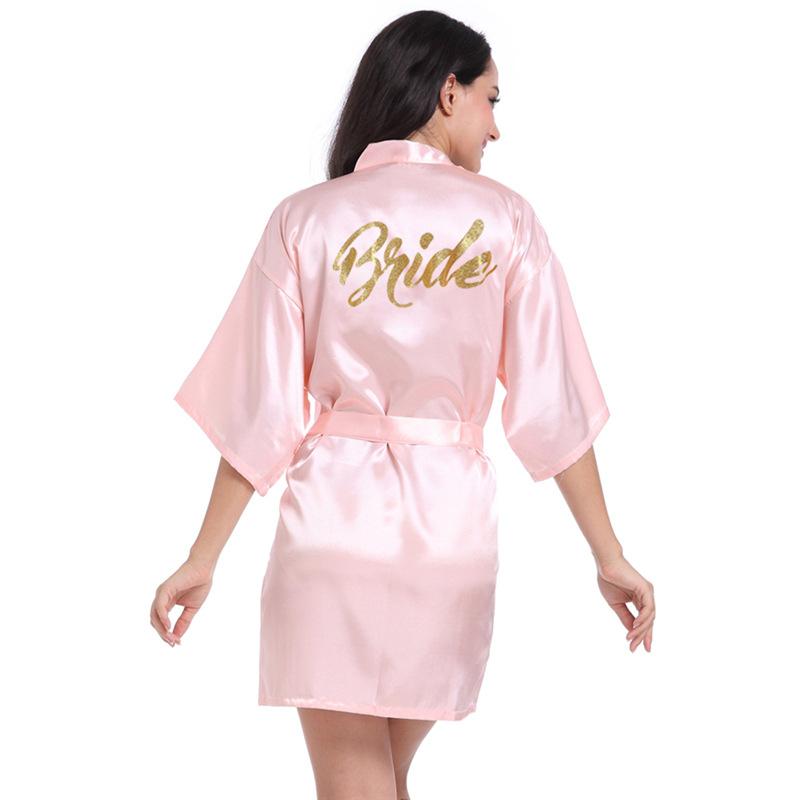 Women's Summer Thin Solid Robe Ladies Sleepwear Letters Print Kimono Lace Up Loungewear