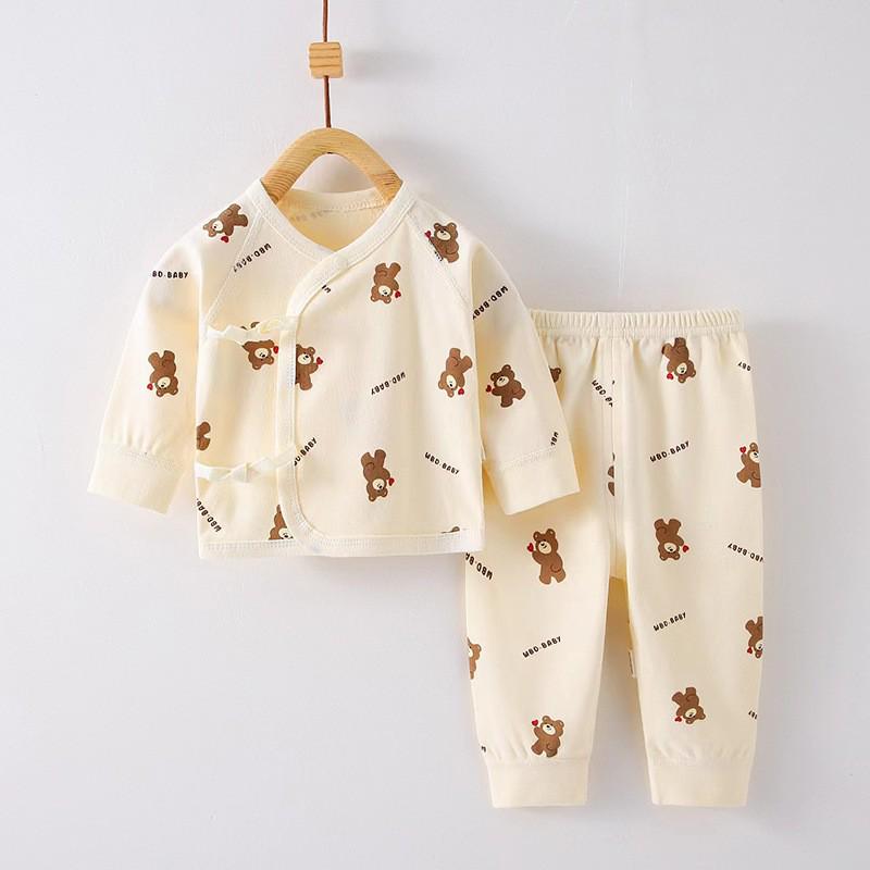 

Комплект піжами з чистої бавовни для новонароджених на осінь та зиму (0-3 міс) 59cm