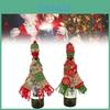 Christmas Bottle Cover With Woolen Scarf And Hat For Festive Wine Presentation