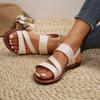 Women's Flat Sandals Brown Open Toe Sandals Comfortable Beach Shoes