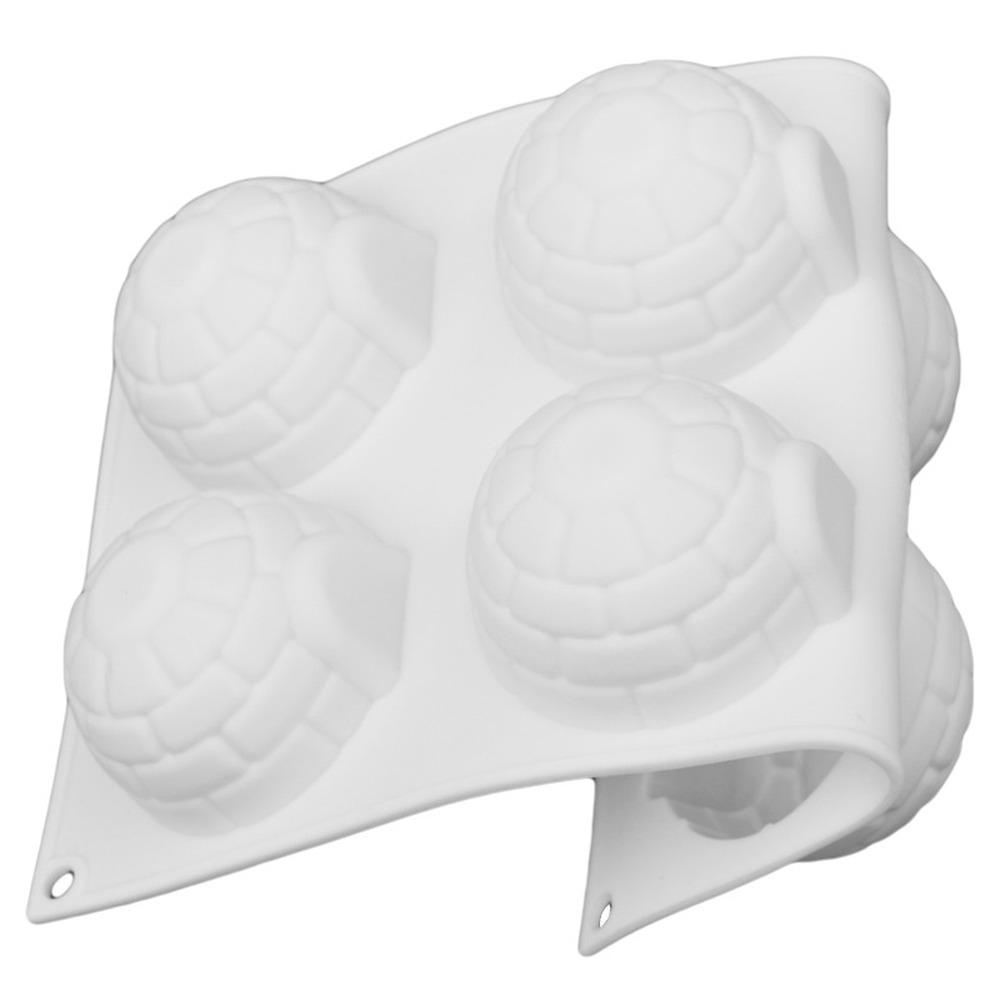Molde de silicona de 6 cavidades, molde de pastel de silicona Igloo para helado de mousse, accesorios para hornear de gasa