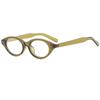 Retro Cat Eye Anti-Blue Light Glasses: Oval, Myopia-friendly Nerd Eyeglass Frames with Small, Fashionable Flair.