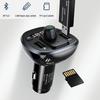USAMS Handsfree Kit C21 With FM Transmitter, Bluetooth 5.0, Mp3, 2Xusb 3.4A Black/Black Cc115Gc01 (Us-Cc115)
