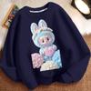 Children's Fashion Round-neck Hoodies, Long-sleeved Loose Hoodies for Boys and Girls In Spring and Autumn