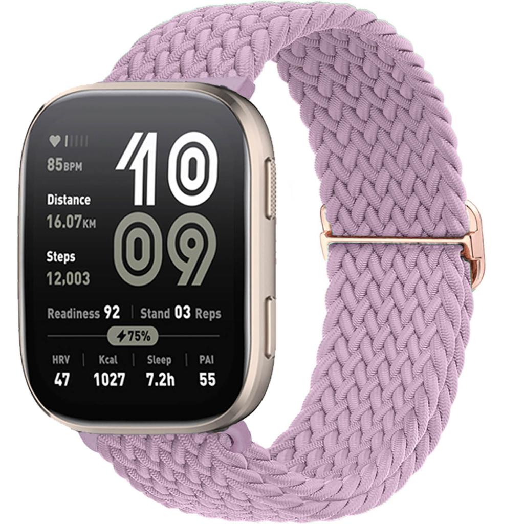 Braided Solo loop band For Amazfit bip 6/5/Balance/GTS/4/2e/Mini/3/GTR/4/2/3/Pro correa 20mm 22mm watch bracelet huawei gt Strap