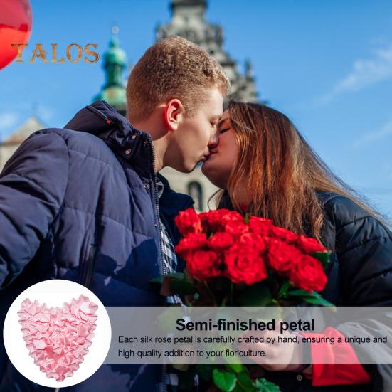 273 db Előkészített Szatén Szalag Rózsa Szirom Kézzel Készített Félkész Örök Rózsa Szirom DIY Örökkévaló Virágcsokrok Esküvői Évfordulóra Születésnapra