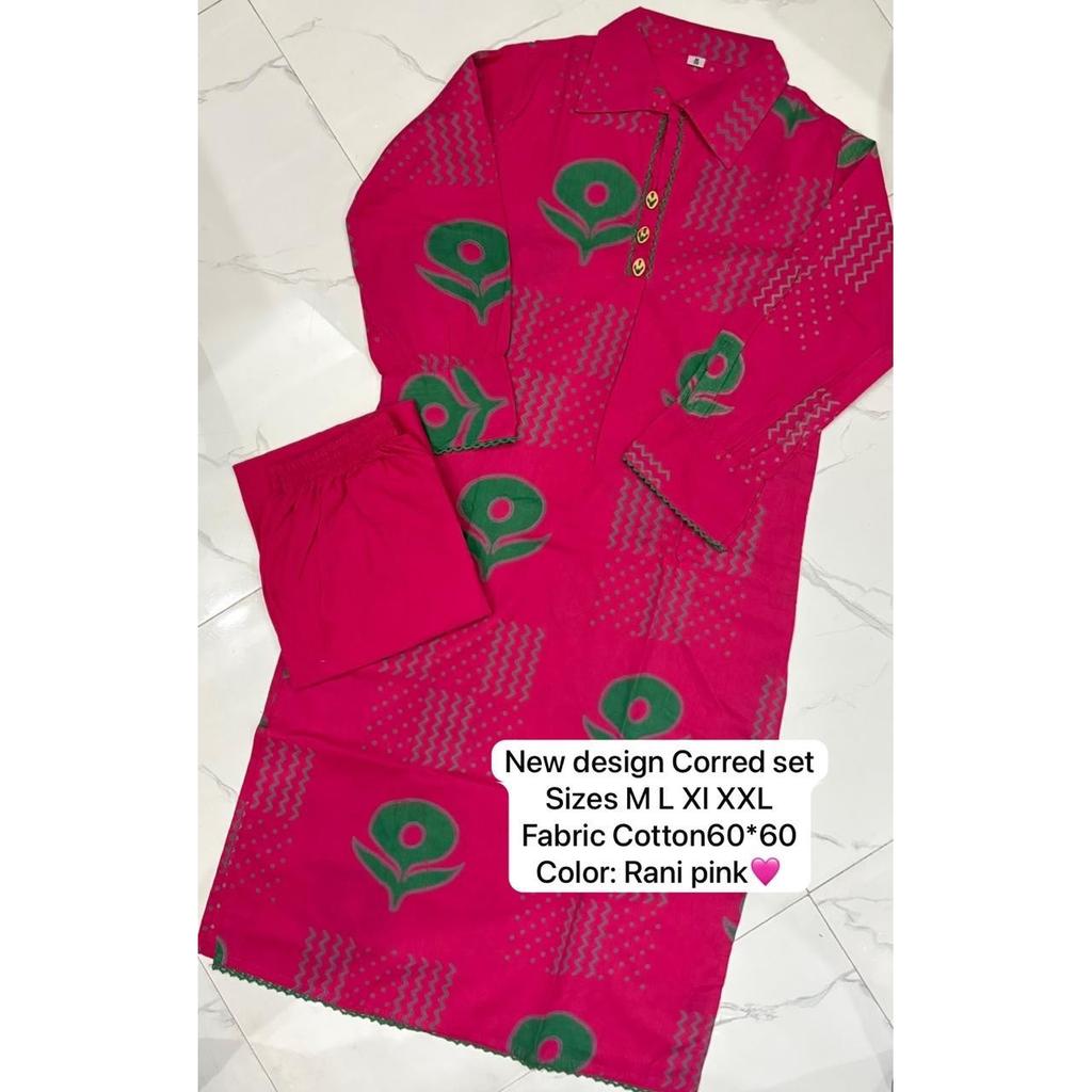 Women's Office Casual Wear Kurti Cord Set Indian Bollywood Ethnic Kurta Pant Set