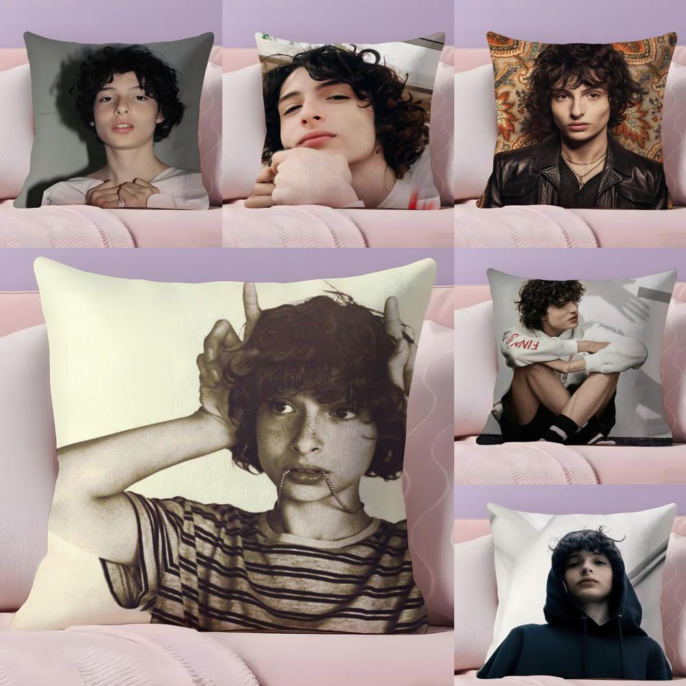 Creative Homewares Unisex Actor F-Finn W-Wolfhard Cushion Cover Plush Fabric Soft Double-Sided Printed Sofa Warm Winter Home Gift Pillow Cover