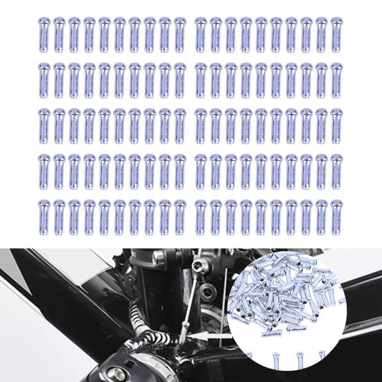 100Pcs Bike Brake Cable Cap Aluminum Brake Cable End Cap