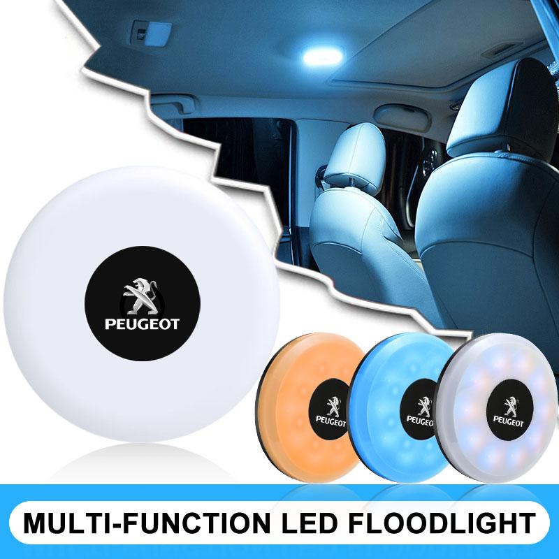 LED Touch Light Wireless Car Interior Lighting Auto Roof Ceiling Reading Lamp For Peugeot 206 208 306 307 308 407 408 508 2008 3008 407 508 2008 5008