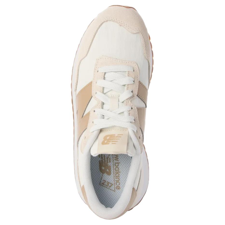 New Balance Nb 237 Leather Versatile Comfortable Low-Top Lifestyle Casual Shoes Women sneaker Beige WS237HTB