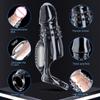 Enlarged and Thickened Vibrator Penis Sleeve Lock Sperm Foreskin Bondage Sleeve Delay Ejaculation Sex Toys for Men Couples