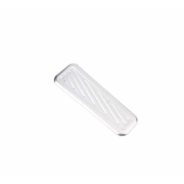 For Cadillac XT4 2019-2024 Silver Steel Non-slip Footrest Pad Pedal Cover Trim