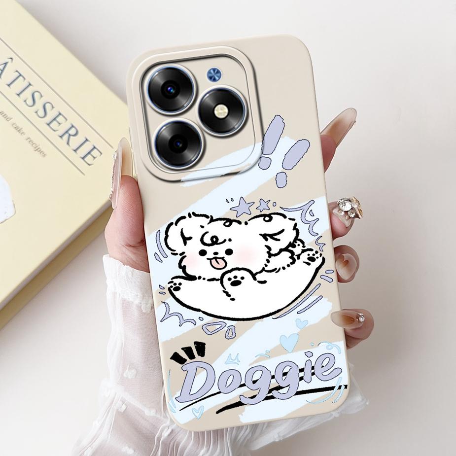 For Tecno Spark 20C Case Spark20 Pro KJ6 Cute Animals Carton Cover Soft TPU Phone Case For Tecno Spark 20 Pro Plus Spark20 Shell