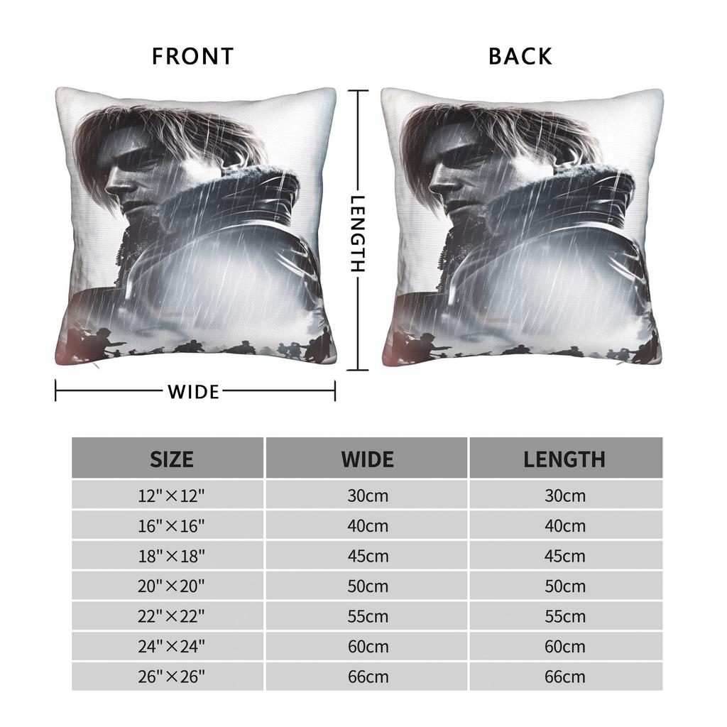 Residents Evils Pillow Case Graphic Pillow Cover For Living Room Bed Chair Vintage Pillowcases