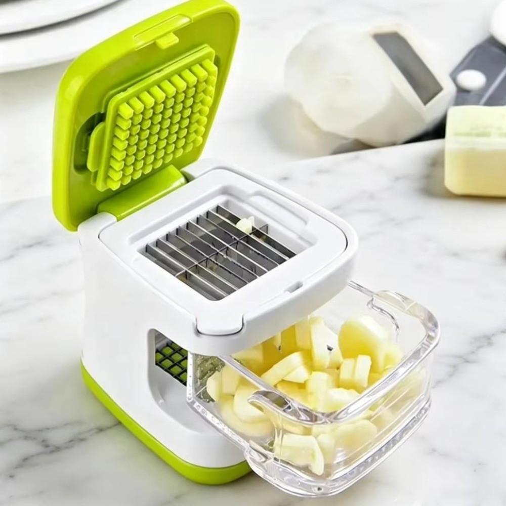 2 in 1 Double Sided Press Garlic Masher Portable Ginger Slicer Mini Garlic Press Cooking