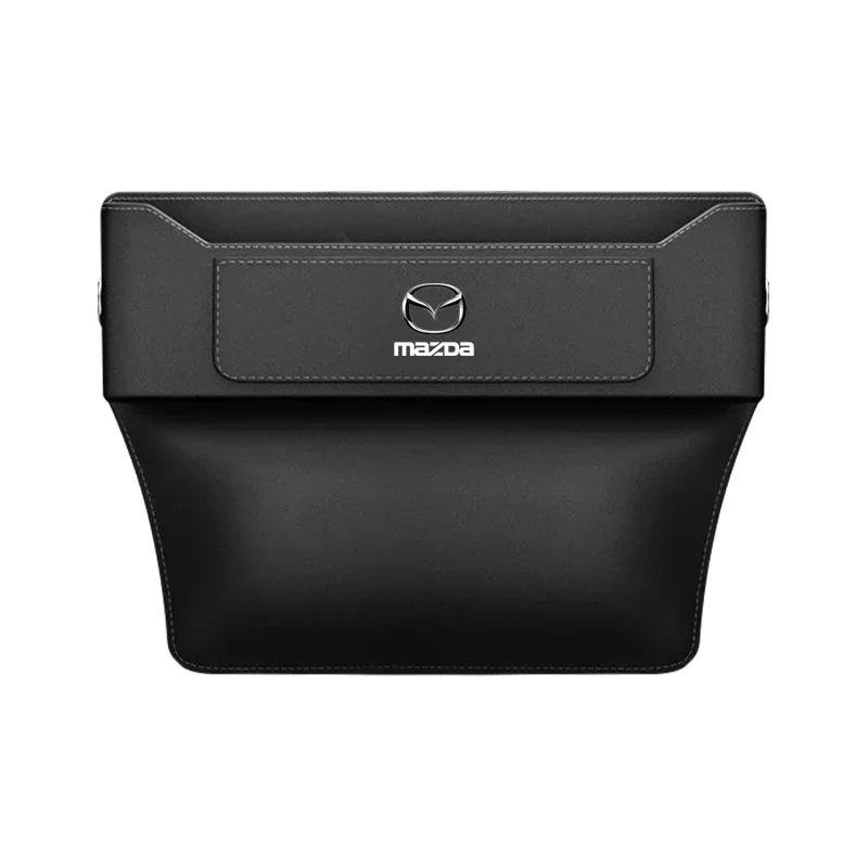 

For Mazda Car Seat Organizer Crevice Storage Box Suede Leather Accessories for Mazda CX3 CX5 CX7 RX8 CX8 CX90 CX9 CX60 RX7 CX8 C чёрный