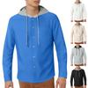 Men's Zipper Hooded Sports And Casual Loose Jacket