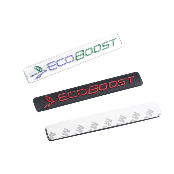 For Mustang Focus 2 3 MK Mondeo Kuga Edge Escape Ranger Ecoboost Logo Metal Chrome Label Fender Trunk Emblem Badge Sticker ORV Car-Styling