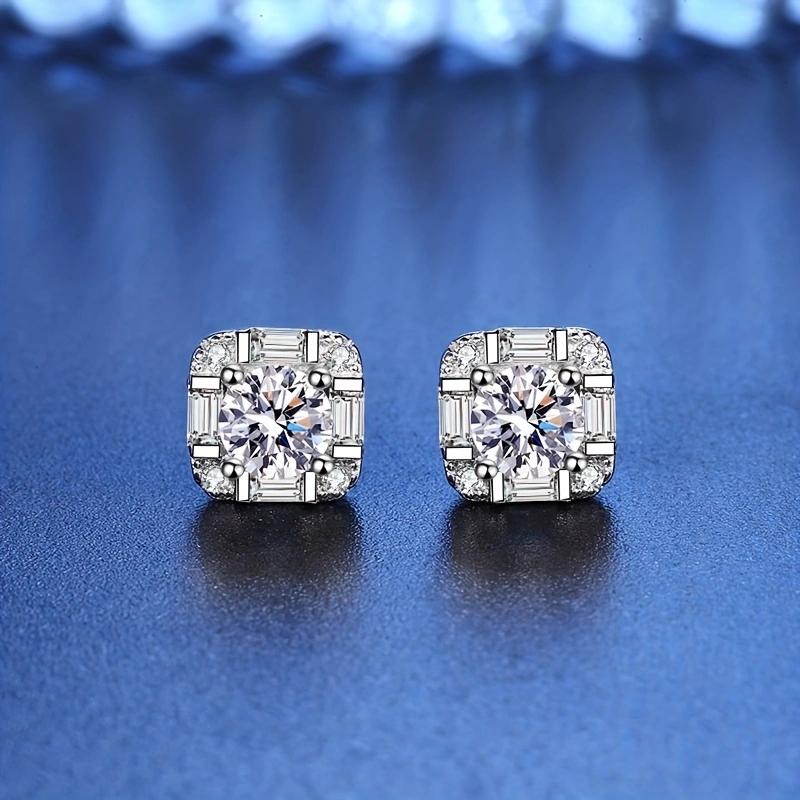 Tancise 925 Sterling Silver Moissanite   Earrings Drop Earrings For Women Wedding Party Gifts