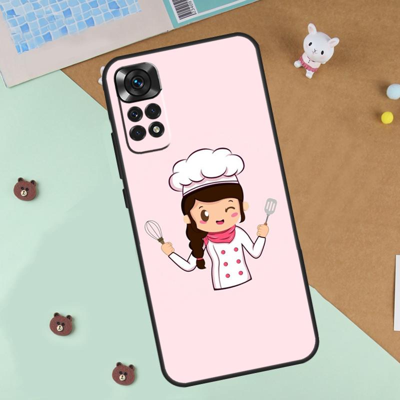 Cooking Chef Case For Xiaomi Redmi Note 13 12 11 9 10 14 Pro 10S 11S 12S Cover For Redmi 13C 10C 12C 14C