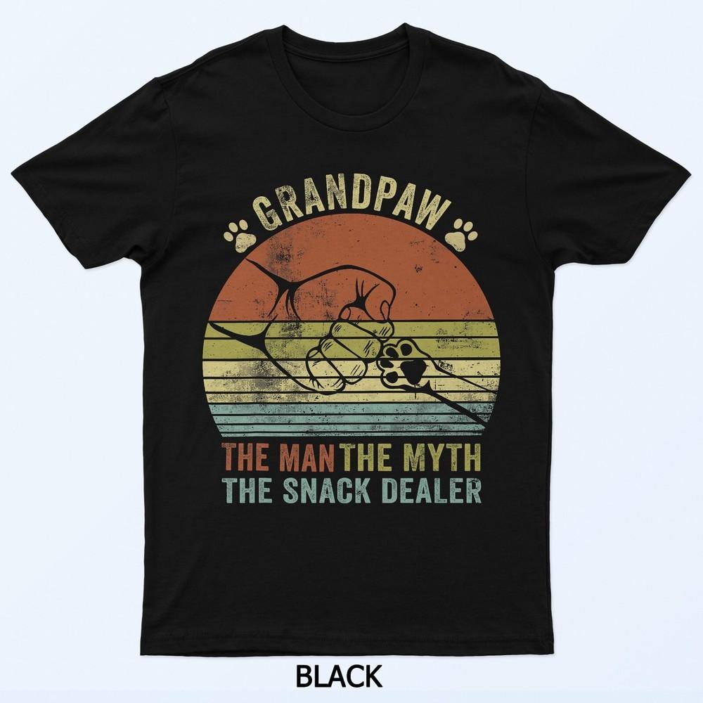 

Дедушка Миф Торговец Снэками День Отца Собака Дедушка Футболка 4XL