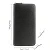 Long women's wallet, fashionable zipper wallet.