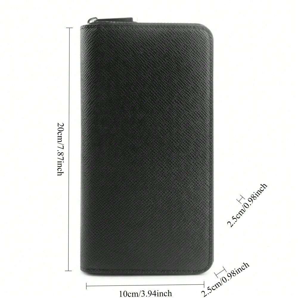 Long women's wallet, fashionable zipper wallet.