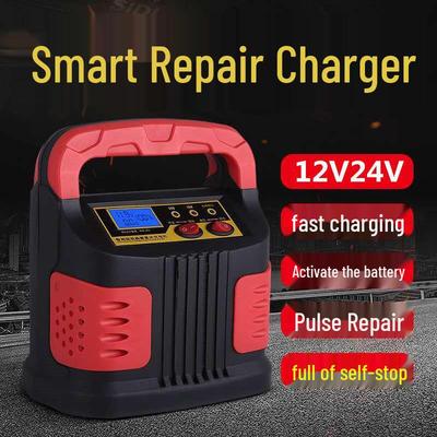 Chargeur de batterie universel haute puissance 12V/24V pour voiture et moto